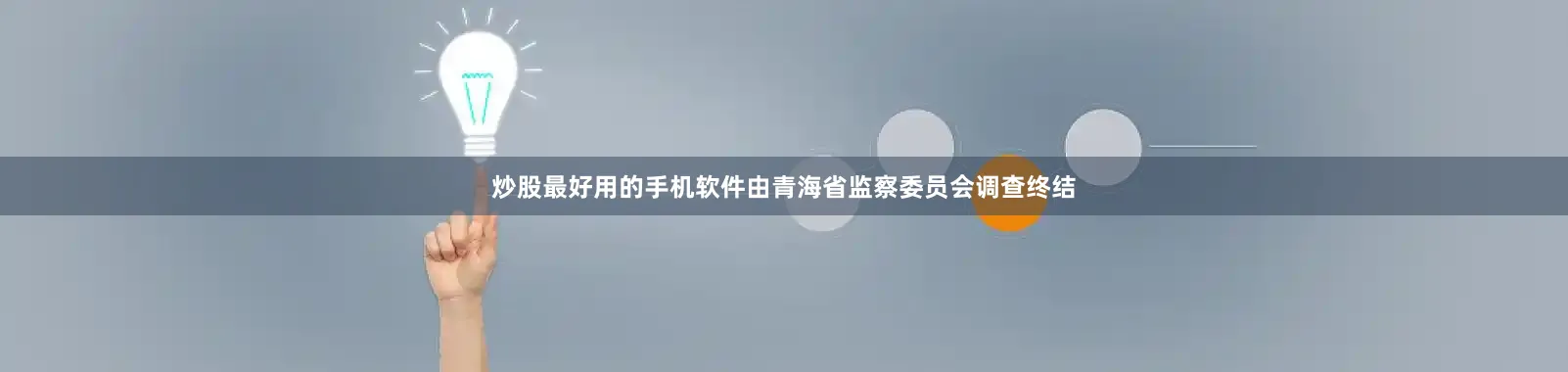 炒股最好用的手机软件由青海省监察委员会调查终结