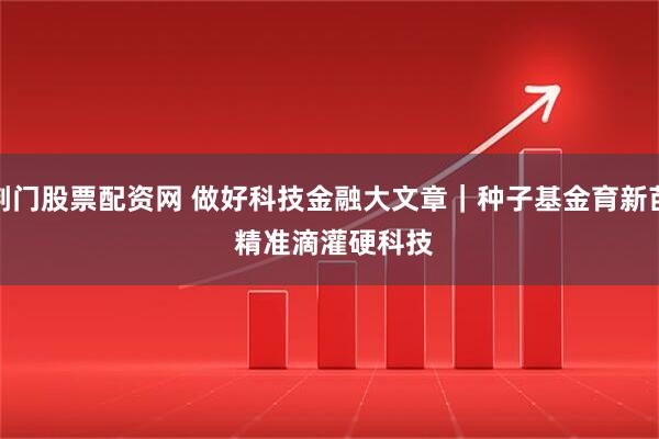 荆门股票配资网 做好科技金融大文章｜种子基金育新苗 精准滴灌硬科技